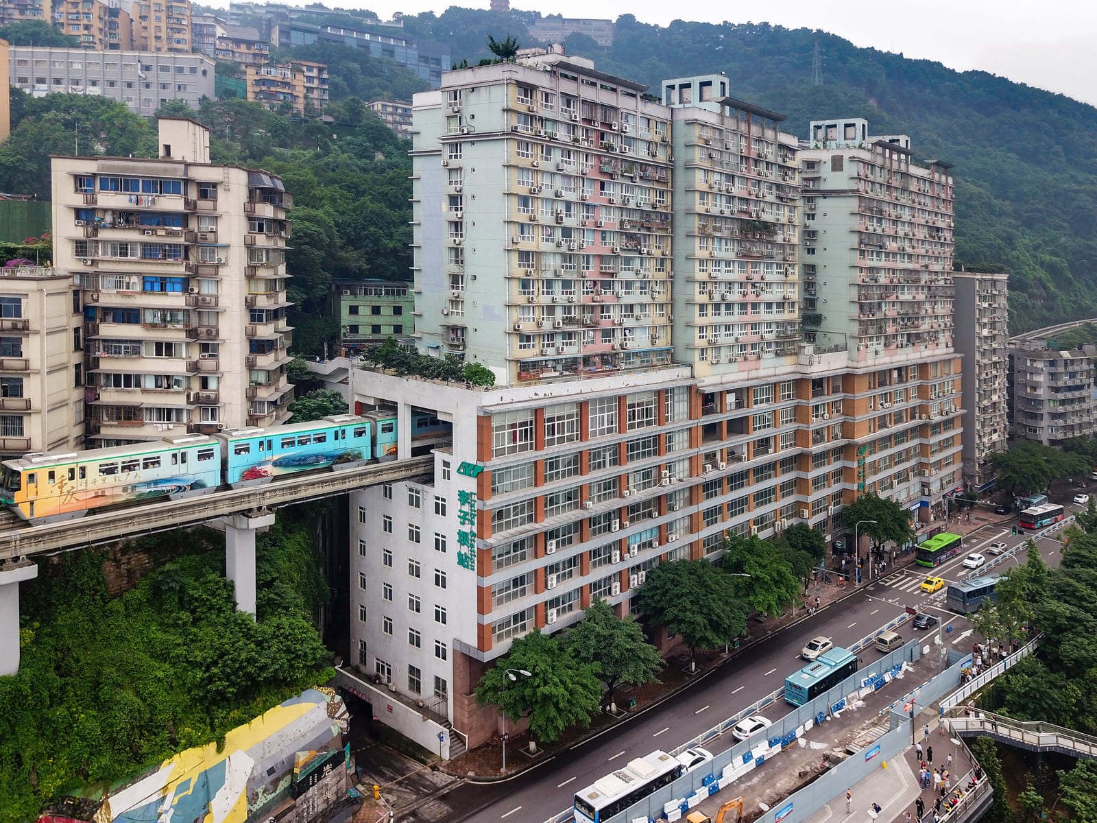 Liziba Station in Chongqing