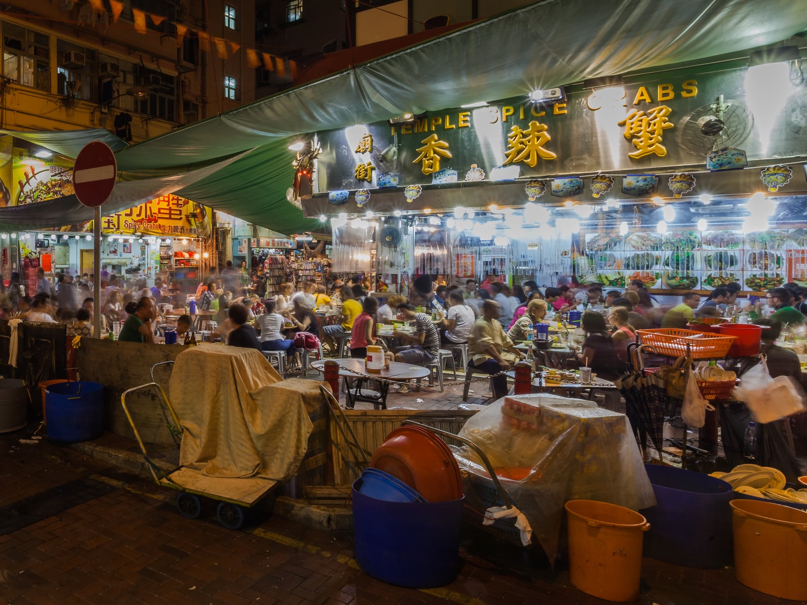 Temple Street in Hong Kong