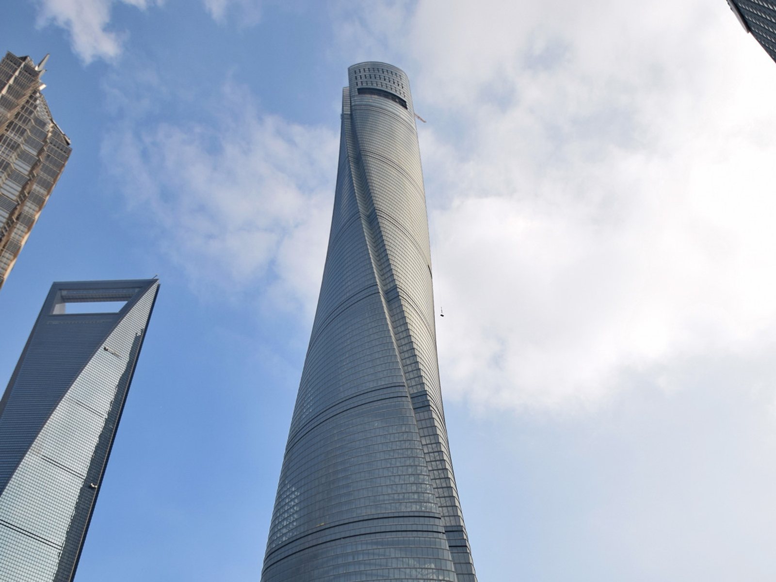 Shanghai Tower rising above the Lujiazui skyline