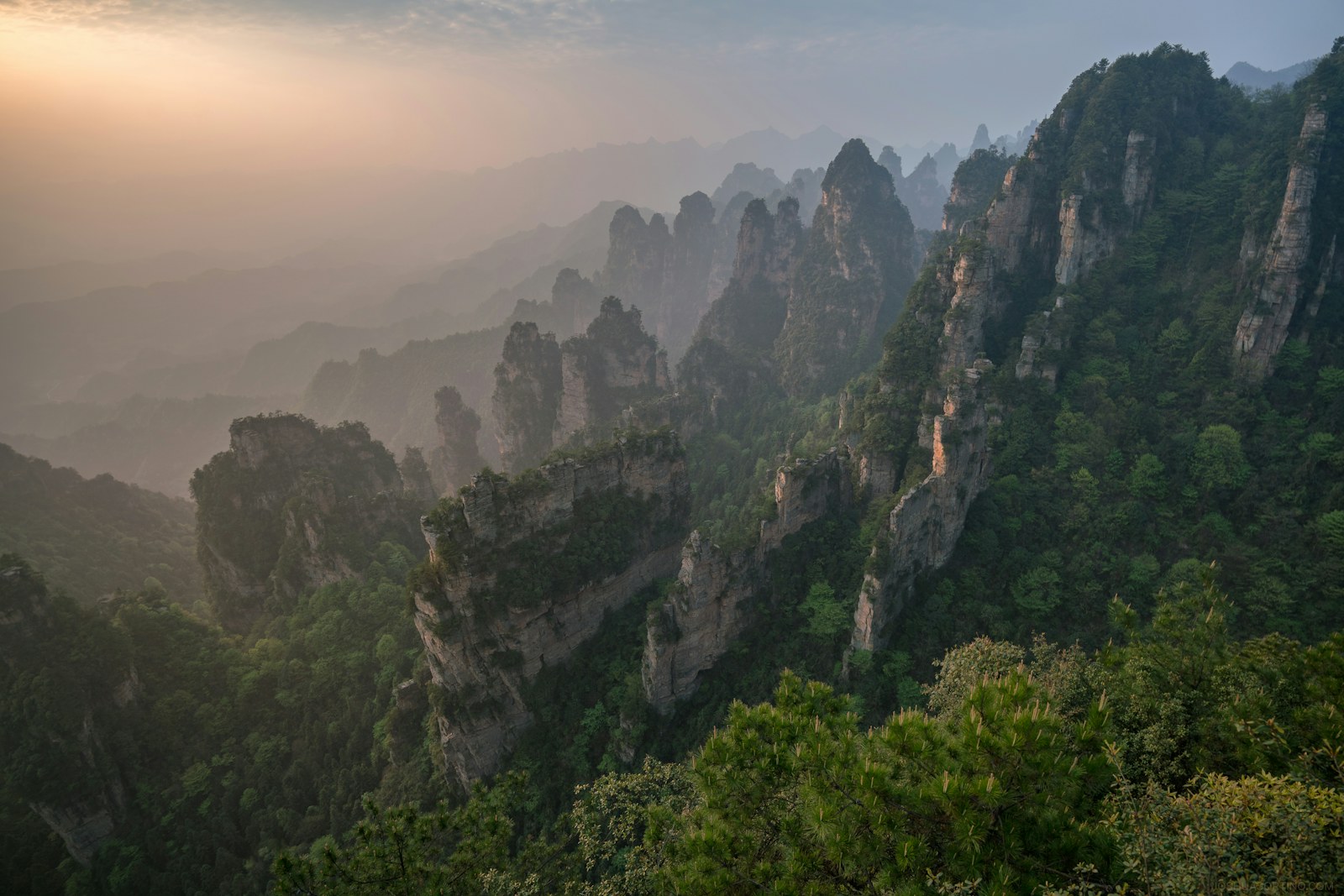 Zhangjiajie city detail